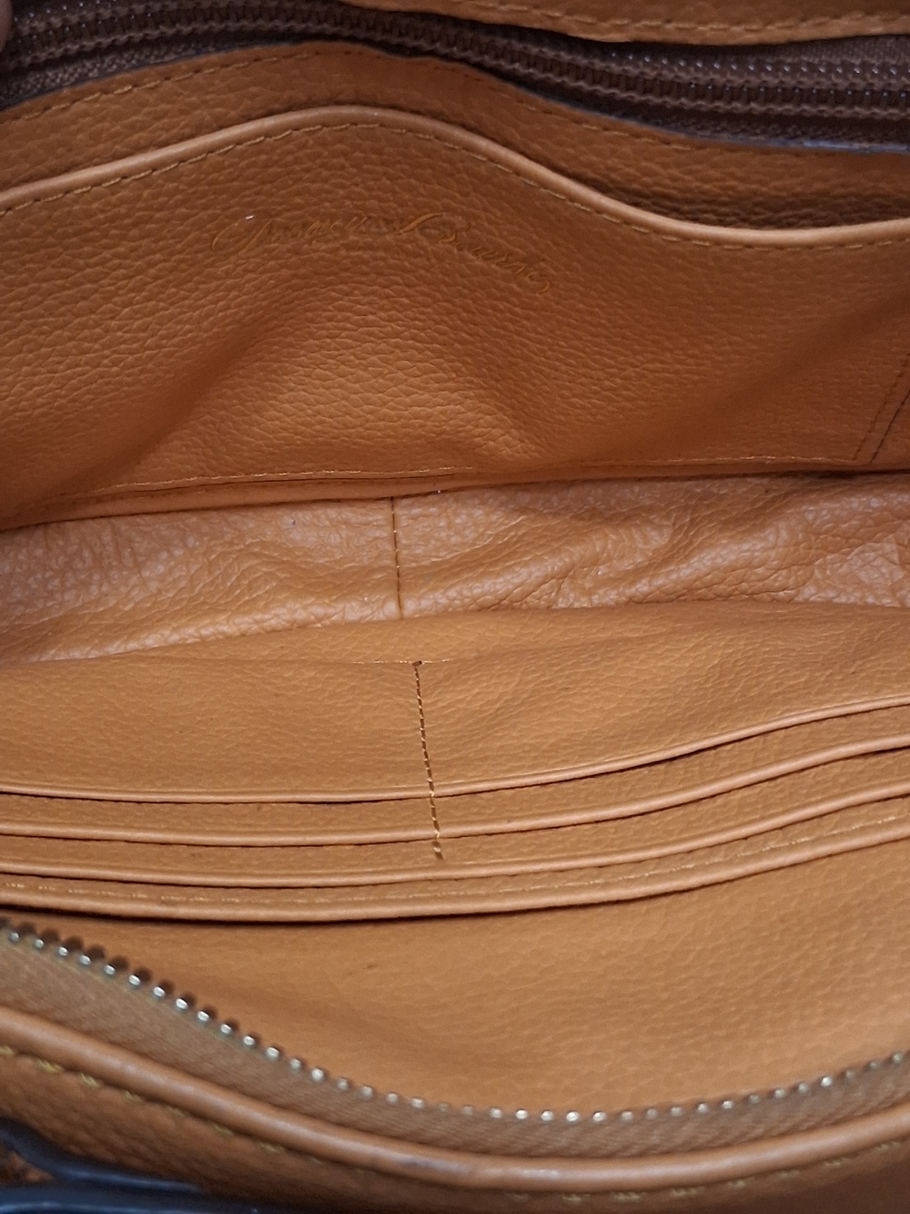Dooney & Bourke Caramel Brown Pebbled Leather Crossbody - Picture 9 of 11